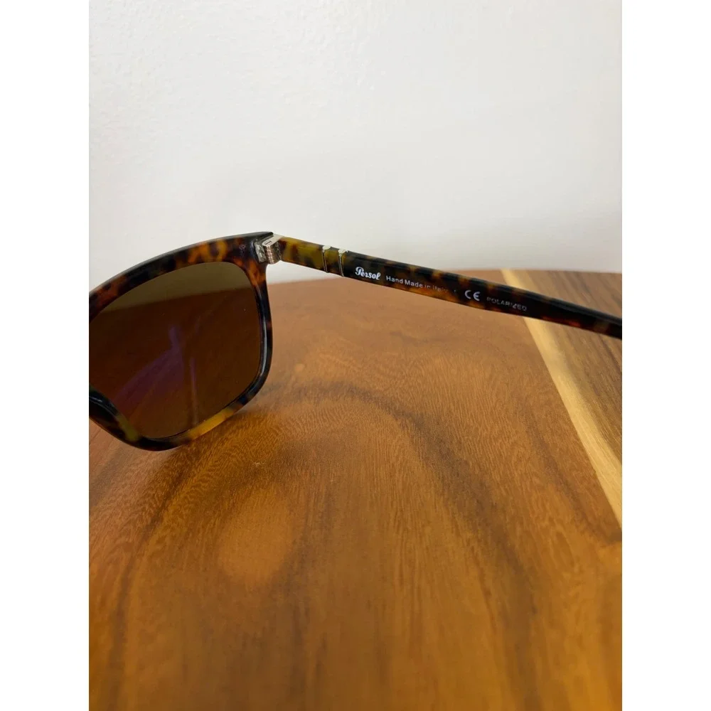 Persol Tortoise Shell Polarized Sunglasses PO3019S 55-20-145 Made in Italy Chic